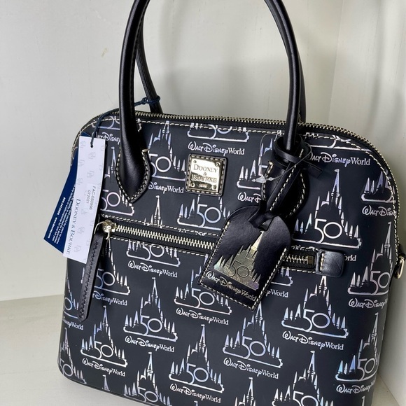 New! Walt Disney World Parks 50th Anniversary Dooney Bourke Bag Holographic WDW - Picture 2 of 6